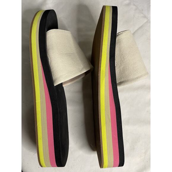 J.CREW Platform Eva Slide Sandals Women’s Size 10 Casual Vacation Travel Pool - Picture 5 of 7